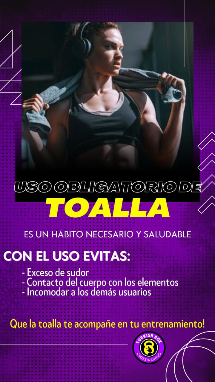 USO OBLIGATORIO DE LA TOALLA